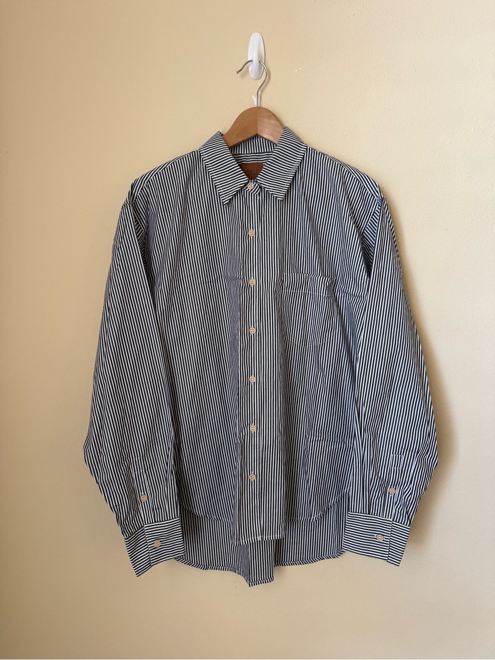 Jamie Haller New The Weekend Shirt Black Stripe Medium